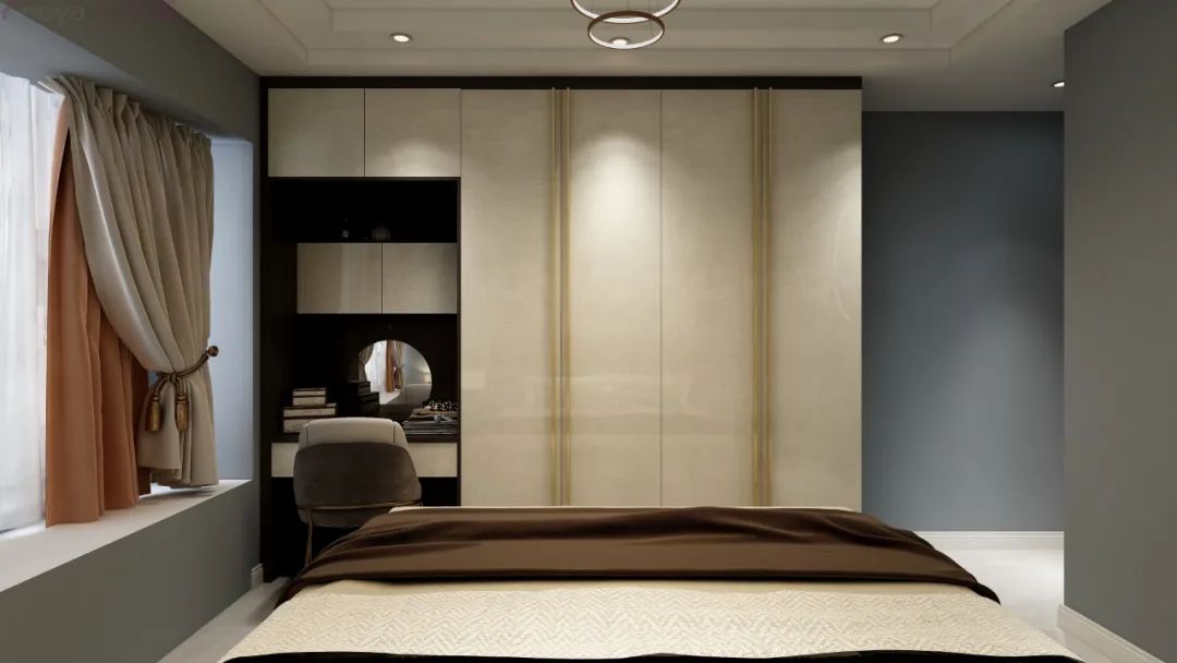 寝室设想案例分享，如许设想，百口长幼都睡得香