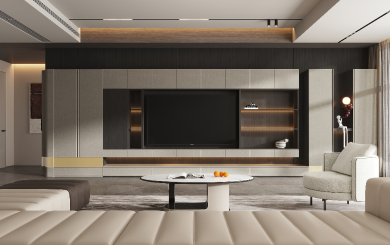 雅奢气概丨169㎡四房两厅口角灰营建的高等质感