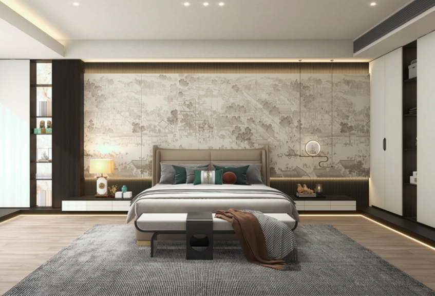 宋风府邸丨品鉴200㎡新中式美学雅居的西方礼序